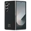 DKNY PU Leather Stack Logo MagSafe Samsung Galaxy Z Fold6 dėklas telefonui juodos spalvos