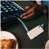 Kietasis diskas Dysk Zewnętrzny Verbatim Pocket SSD 1TB USB-C 3.2 gen.2 balta-Šviesiai mėlynas 32320
