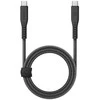 ENERGEA Flow USB-C į USB-C Kabelis 1.5m juodos spalvos 240W 5A PD Fast Charge
