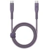 ENERGEA Flow USB-C į USB-C Kabelis 1.5m violetinės spalvos 240W 5A PD Fast Charge