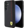 Ferrari FEHCS24MN3DUR S24+ S926 juodos spalvos kietas dėklas Carbon Printed Line