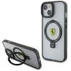 Ferrari FEHMP15MUSCAH Apple iPhone 15 Plus /14 Plus 6.7″ skaidrus kietas dėklas Ring Stand 2023 Collection M