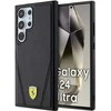 Ferrari FEHMS24LP3BAK S24 Ultra S928 juodos spalvos kietas dėklas Hot Stamp V Lines MagSafe