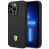 Dėklas Ferrari FESSIHMP14XBK iPhone 14 Pro Max 6.7" juoda/juodas hardcase Silicone Metal Logo Magsafe