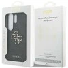 Guess PU 4G Metal Logo dėklas skirtas Samsung Galaxy S25 Ultra pilkos spalvos
