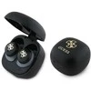 Guess ausinės Bluetooth GUTWSJ144ESK TWS juodos spalvos Iridescent 4G Printed Logo