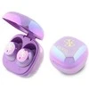 Guess Bluetooth ausinės GUTWSJ144ESU TWS + docking station violetinė Iridescent 4G Printed Logo
