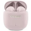 Guess ausinės Bluetooth GUTWSJ14ESGP TWS rožinės spalvos Printed Classic Logo