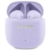 Guess ausinės Bluetooth GUTWSJ14ESGU TWS violetinės spalvos Printed Classic Logo