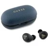 Guess ausinės Bluetooth GUTWSPGTSPSB TWS mėlynos spalvos Grained Classic Logo