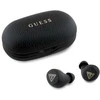 Guess ausinės Bluetooth GUTWSPGTSPSK TWS juodos spalvos Grained Classic Logo