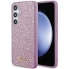 Samsung Galaxy S24 Plus Guess dėklas Glitter Script (GGUHCS24MHGGSHU) violetinės spalvos