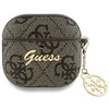 GUESS dėklas skirtas APPLE AirPods 4 GUA4G4GSMW (PU 4G W / Charm) rudos spalvos