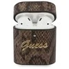 „Guess GUACA2PUSNSMLBR“ „AirPods 1/2“ dėklas, ruda/ruda, Python kolekcija