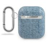 Guess apsauginis dėklas GUACA2TPUJULLB džinsų kolekcija AirPods 1/2 mėlyna