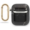 Guess GUACA2TPUMABK AirPods 1/2 cover juoda/juodas Marble Collection