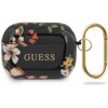 Guess Apsauginis dėklas GUACAPTPUBKFL04 N.4 Flower Collection, skirtas AirPods Pro juodai raudonas