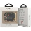 Guess Apsauginis dėklas GUACAPTPUBKFL04 N.4 Flower Collection, skirtas AirPods Pro juodai raudonas