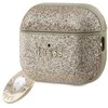 Apple AirPods Pro ausinių dėklas 2 Guess Fixed Glitter Heart Diamond Charm (GUAP2PGEHCDD) aukso spalvos