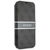 Dėklas Guess GUBKP13L4GDGR iPhone 13 Pro / 13 6.1" pilkas/pilkas book 4G Stripe