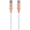 Guess Ebossed Logo USB-C / USB-C 1,5 m greito įkrovimo laidas – rožinė