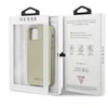 Guess GUHCP12LIGLGO Apple iPhone 12 Pro Max 6,7″ auksinis kietas dėklas Iridescent