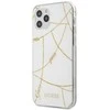 Guess GUHCP12LPCUCHWH Apple iPhone 12 Pro Max 6,7" dėklas telefonui baltos spalvos hardcase Gold Chain Collection