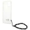 Apple iPhone 12 / 12 Pro Guess dėklas Juodas Pearl (GUHCP12MKPSBK) skaidrus