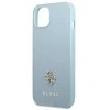 Apple iPhone 13 Mini Guess dėklas Saffiano 4G Small Metal Logo (GUHCP13SPS4MB) mėlynos spalvos