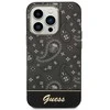 Guess GUHCP14LHGBNHK Apple iPhone 14 Pro 6,1″ juodos spalvos kietas dėklas Bandana Paisley