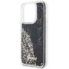 Guess GUHCP14LLCSGSGK Apple iPhone 14 Pro 6.1″ juodos spalvos kietas dėklas Liquid Glitter Marble