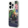 Dėklas GUESS GUHCP14LLFLSB IPHONE 14 PRO 6.1 "Mėlynas/Mėlynas HARDCASE FLOWER LIQUID GLITTER