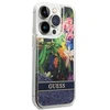 Dėklas GUESS GUHCP14LLFLSB IPHONE 14 PRO 6.1 "Mėlynas/Mėlynas HARDCASE FLOWER LIQUID GLITTER