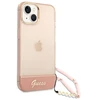 Dėklas GUESS GUHCP14MHGCOHP IPHONE 14 PLUS / 15 PLUS 6.7 "Rožinis / Rožinis HARDCASE TRANSLUENT PEARL STAP