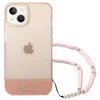 Dėklas GUESS GUHCP14MHGCOHP IPHONE 14 PLUS / 15 PLUS 6.7 "Rožinis / Rožinis HARDCASE TRANSLUENT PEARL STAP