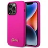 Guess silikoninis dėklas iPhone 14 Pro Max, fuksijos spalvos