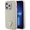 Dėklas Guess GUHCP15LPCRTHCD iPhone 15 Pro 6.1"auksinis hardcase Croco Triangle Logo