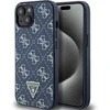 Guess GUHCP15MPG4GPB Apple iPhone 15 Plus / 14 Plus 6.7″ mėlynas kietas dėklas 4G Triangle Metal Logo