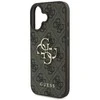 GUESS dėklas skirtas Apple iPhone 16 Pro GUHCP16L4GMGBR (4G PU Big Logo) rudos spalvos
