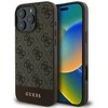 Guess 4G Bottom Stripe - dėklas skirtas Apple iPhone 16 Pro ruda