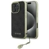 Guess GUHCP16LGF4GGR Apple iPhone 16 Pro 6.3" dėklas telefonui juodos spalvos 4G Charms Collection