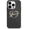 Guess IML Heart Apple iPhone 16 Pro - dėklas telefonui juodos spalvos