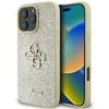 Guess Fixed Glitter Big 4G - dėklas skirtas Apple iPhone 16 Pro auksinis