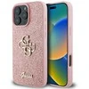 Guess Fixed Glitter Big 4G Apple iPhone 16 Pro – dėklas telefonui rožinės spalvos
