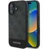 Guess GUHCP16MG4GLGR Apple iPhone 16 Plus 6.7" dėklas telefonui pilkos spalvos hardcase 4G Bottom Stripe