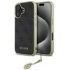 Guess GUHCP16MGF4GGR Apple iPhone 16 Plus 6.7" dėklas telefonui juodos spalvos 4G Charms Collection