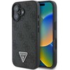 Guess Leather 4G Triangle Strass MagSafe Apple iPhone 16 Plus - dėklas telefonui juodos spalvos