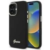 Dėklas Guess GUHCP16MSMBSLK Apple iPhone 16 Plus 6.7" juodos spalvos hardcase Silicone Script Metal Logo &amp; Frame