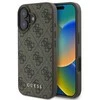 GUESS dėklas skirtas Apple iPhone 16 GUHCP16SG4GFBR (PU 4G Classic) rudos spalvos
