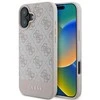 Guess GUHCP16SG4GLPI Apple iPhone 16 6.1″ rožinės spalvos harddėklas 4G Bottom Stripe